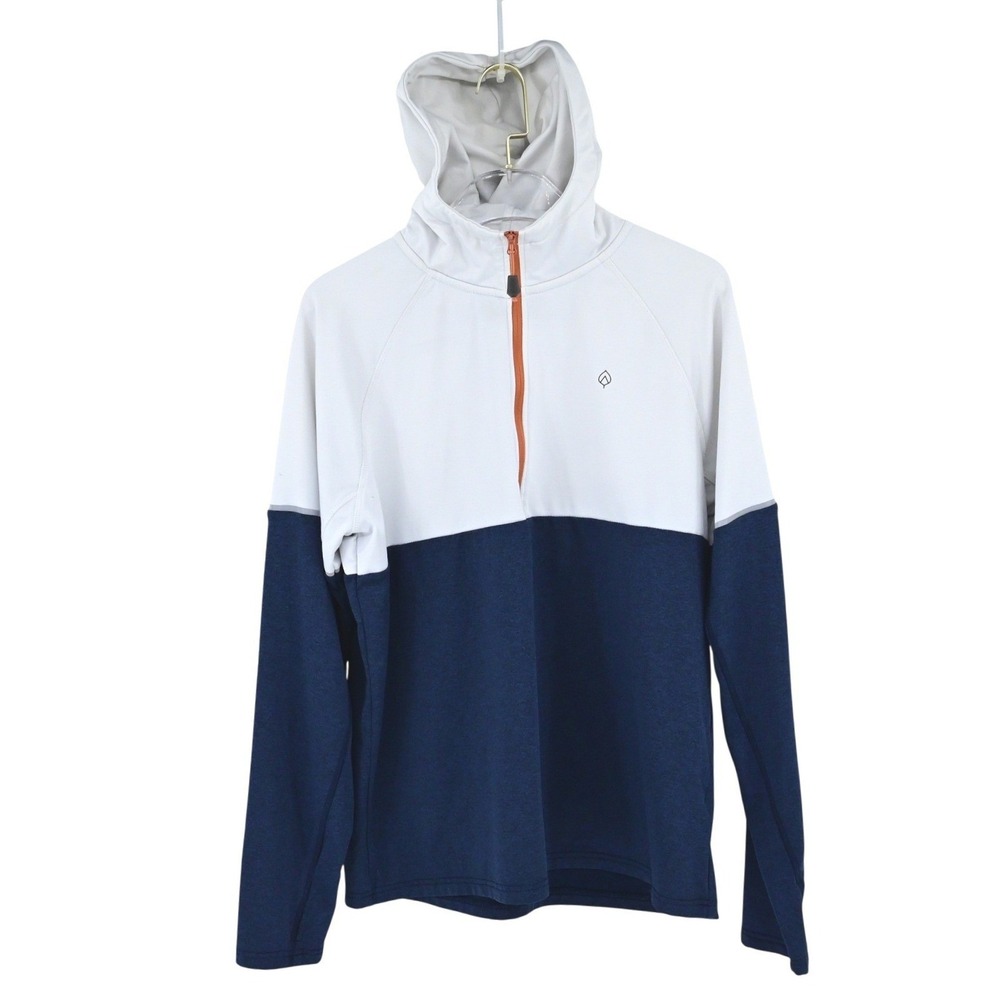 Aspen Color Block Hoodie Long Sleeve Quarter Zip Athletic Performance Athleisure